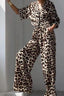 Leopard Print Top And Pants Set