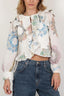 Quilted Bodice Table Cloth Blouse