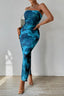 Capri | Ruched Sunset Watercolor Dress