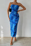 Capri | Ruched Sunset Watercolor Dress
