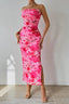 Capri | Ruched Sunset Watercolor Dress