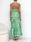 Nina | Striped Print Pocket Midi