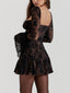 Maddy | Black Lace Corset Dress
