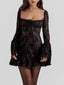 Maddy | Black Lace Corset Dress