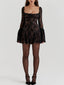 Maddy | Black Lace Corset Dress
