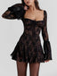 Maddy | Black Lace Corset Dress