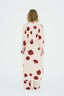 Sahara Print Kimono Dress - Coquelicot
