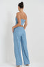 Belinda | Sequins Denim Pants Set