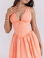 Paloma | Ruched V-Neck Midi Dress