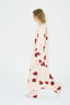Sahara Print Kimono Dress - Coquelicot