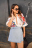 Celia Florita Print Blouse