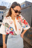 Celia Florita Print Blouse