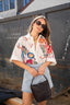 Celia Florita Print Blouse