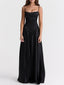Elegant French Tie Slim Backless Evening Gown Maxi Dress