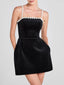 Léa | Pearl Strap Tulip Dress