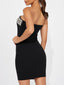 Elegant Faux Diamond Cutout Temptation Mini Dress