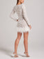 Elegant Sexy Lace Furry Mini Dress