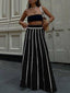Camber | Striped Knit Tassel Skirt