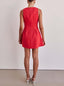 Stylish Solid Color Casual Cut Mini Dress